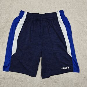 And1 Basketball Shorts Men's M Blue Athletic Gym Elastic Waist 9" Inseam